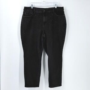 Judy Blue Slim Fit Rhinestone Embellished Jeans Womens sz 22W casual going out